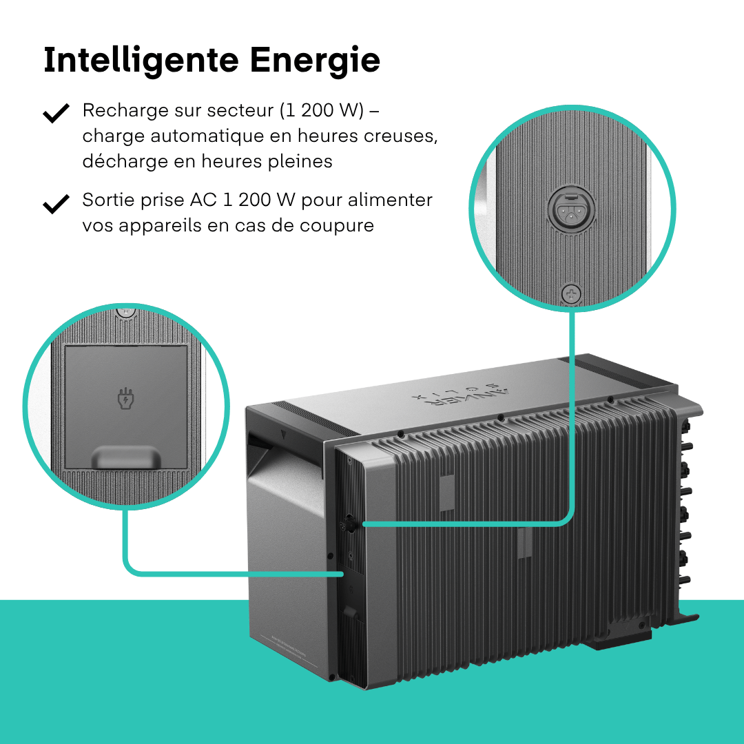 Batterie solaire Anker Solix Solarbank 3 PRO (2700 Wh)