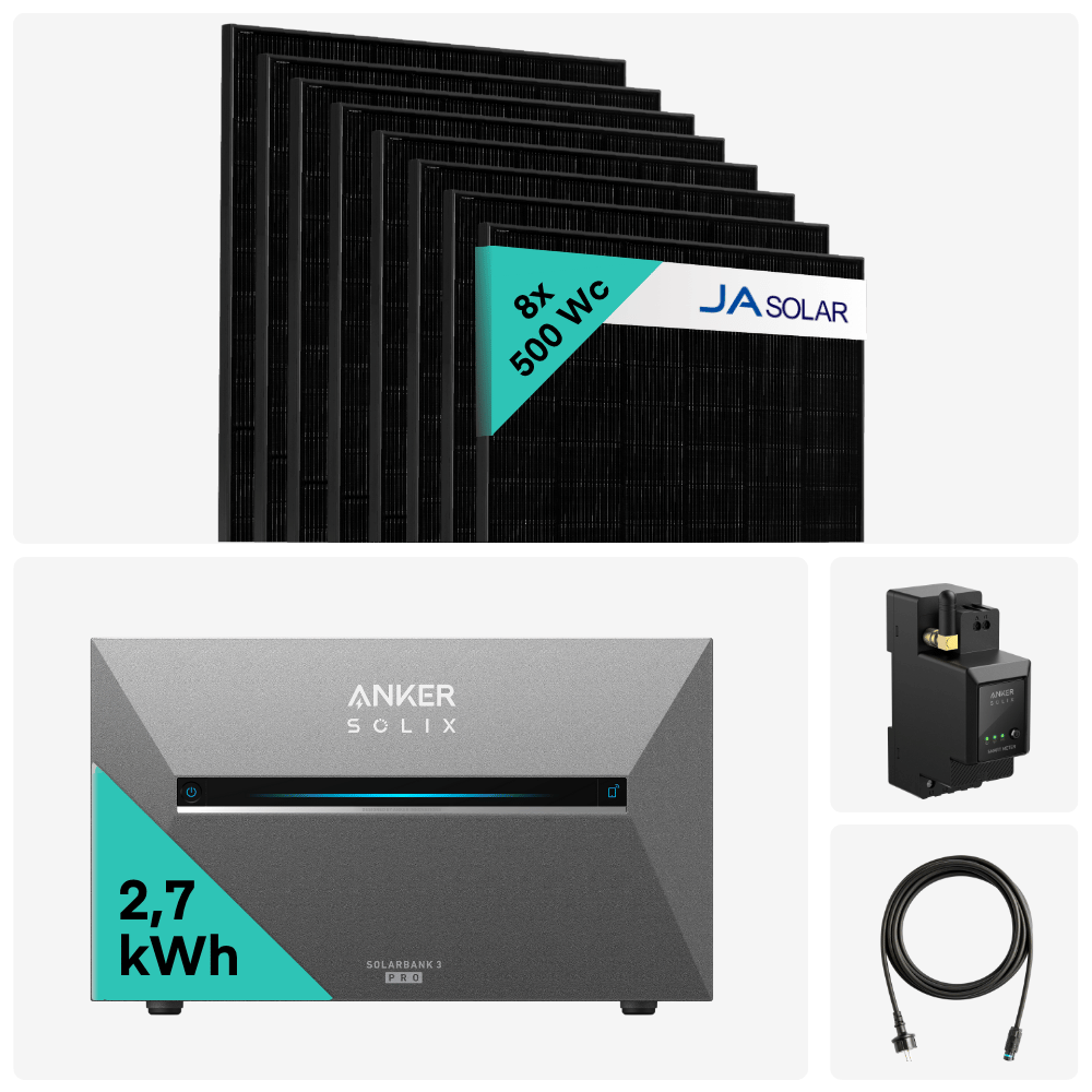 Kit Solaire 4000W + Batterie solaire Solix Solarbank 3 Pro