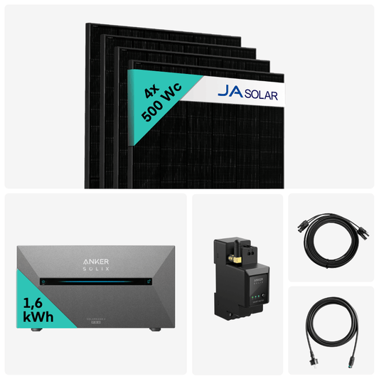 Kit Solaire 2000W + Batterie solaire Solix Solarbank 2 PRO