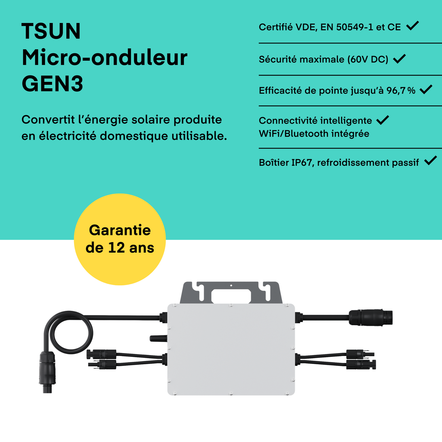 Kit Solaire 3000W - Support Toiture Bitume