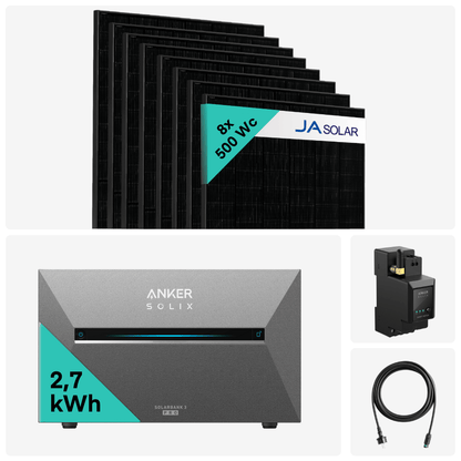 Kit Solaire 4000W + Batterie solaire Solix Solarbank 3 Pro