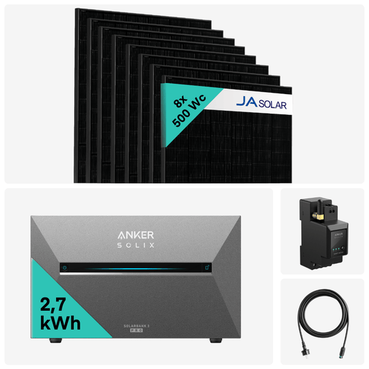 Kit Solaire 4000W + Batterie solaire Solix Solarbank 3 Pro